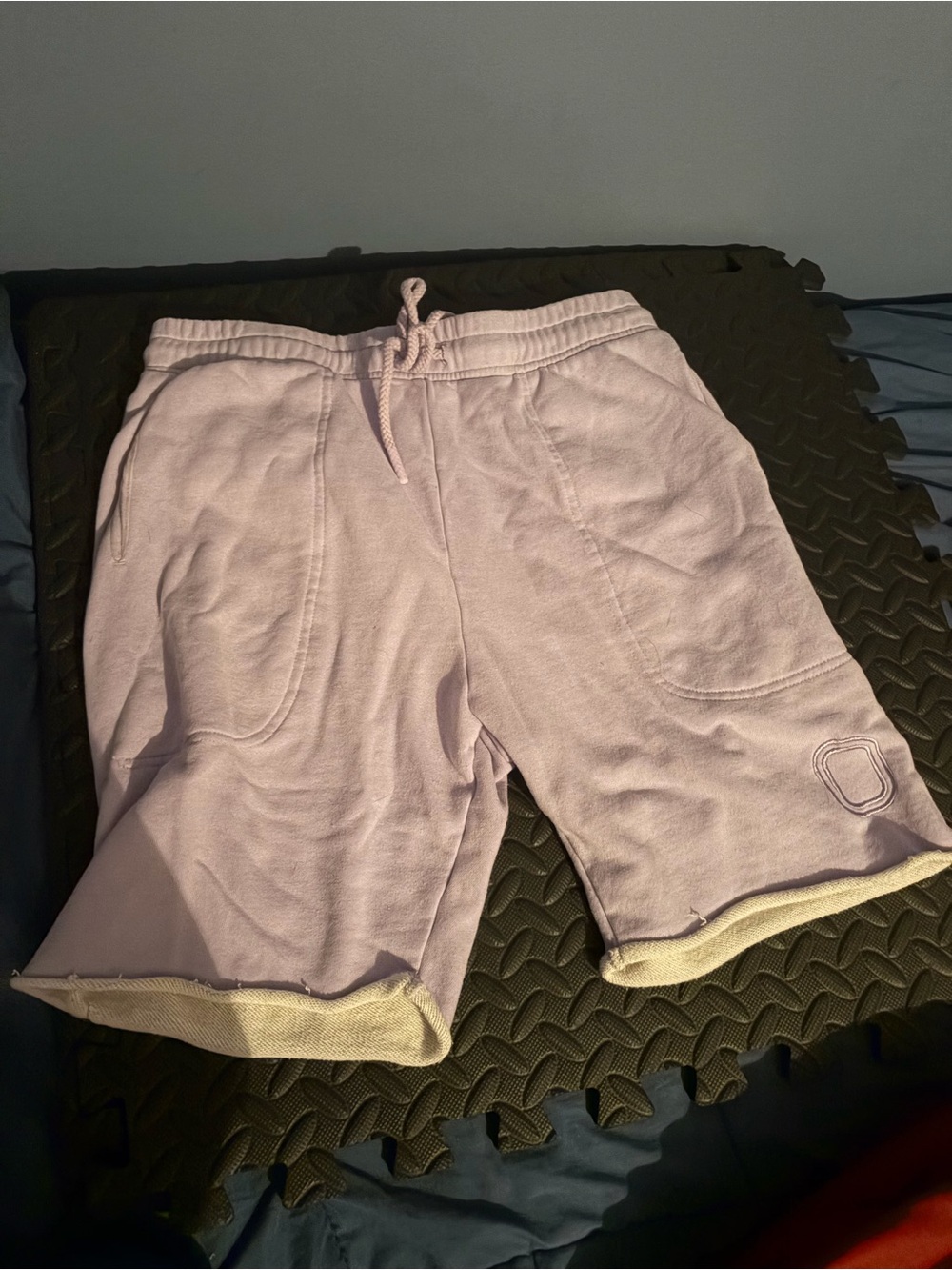 Overtime Light Lavender Terry Drawstring Lounge Shorts